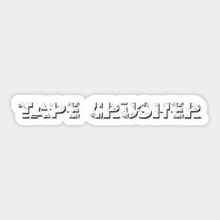 TAPE CRUSHER 1ST CONTACT LOGO NEW #2 Sticker